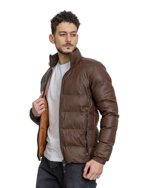 Dark Brown F - Leather Jacket - Khotwh